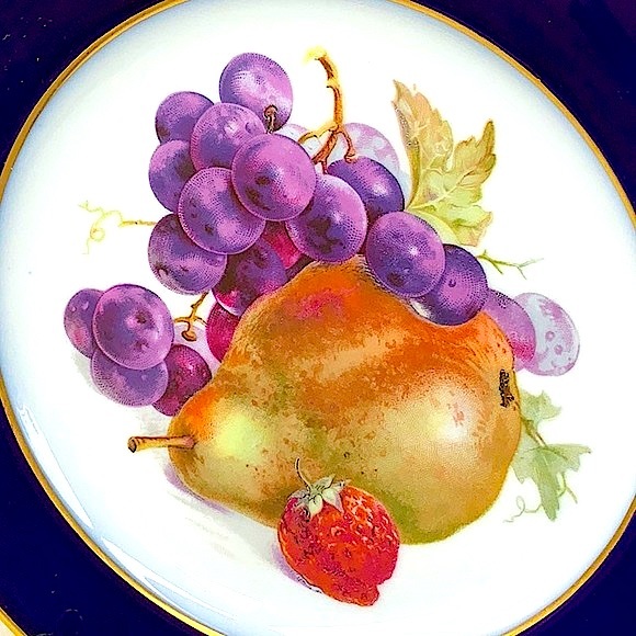 ROSENTHAL-CONTINENTAL SALAD PLATE PEAR WESTERN GERMANY VINTAGE 7 1/2IN - Picture 2 of 7